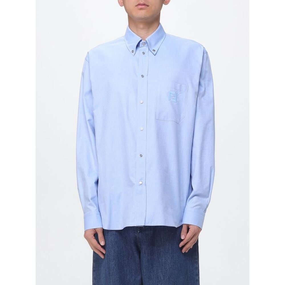 Fendi Shirt Men Blue
